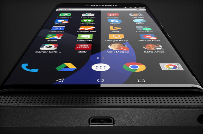 BlackBerry running Android OS
