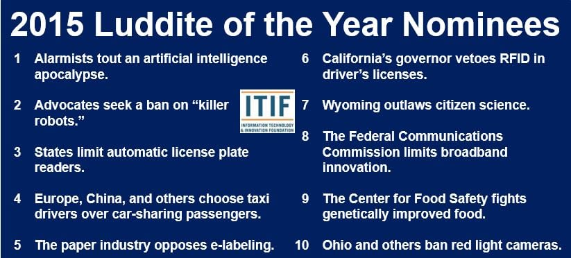 Luddite of the Year nominees