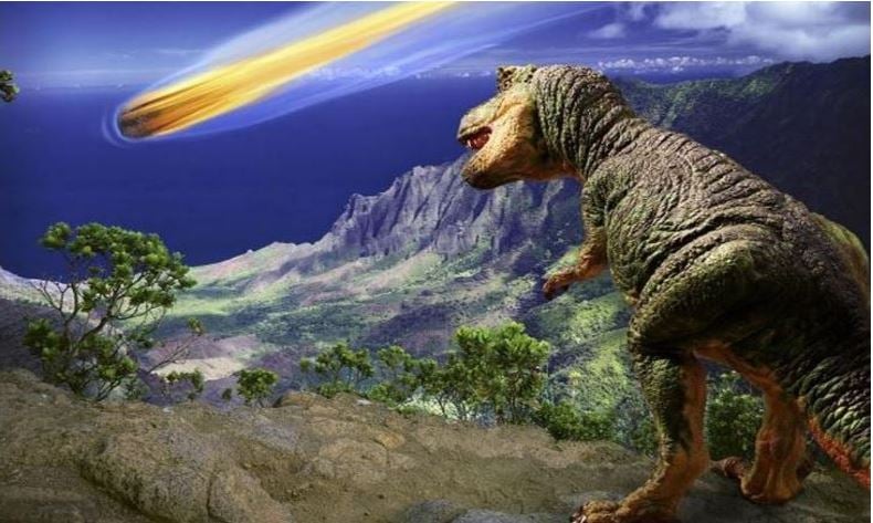 Image result for T rex and the meteor