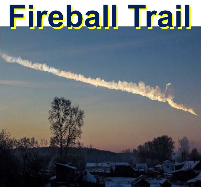 Fireball trail