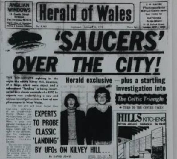 Flying saucers over Swansea