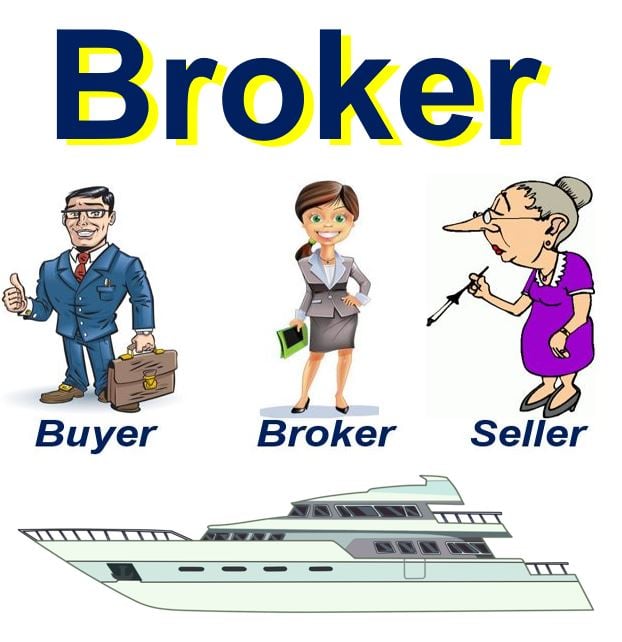 define stock brokers