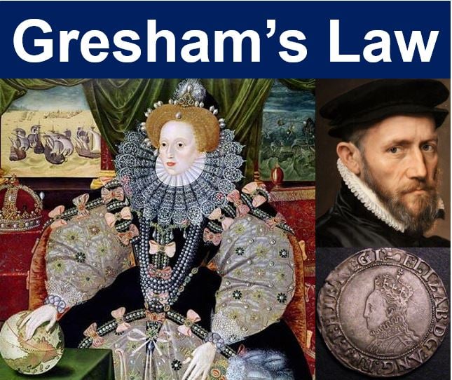 Gresham's Law - Elizabeth I Thomas Gresham and a shilling