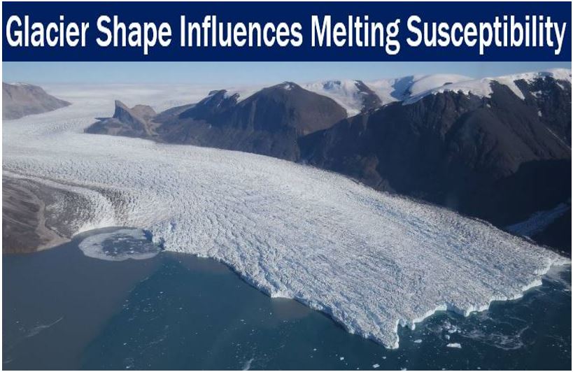 glacier shape influences susceptibility to melting