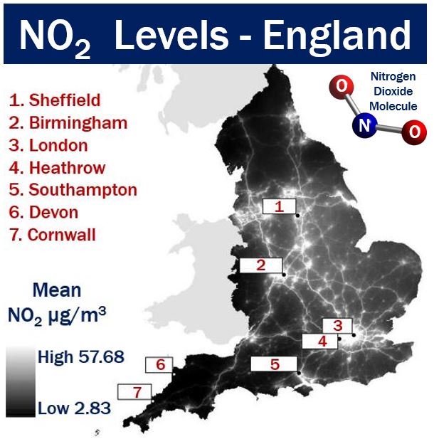 Nitrogen Dioxide Levels - England