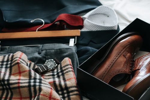 male apparel - British men shopping