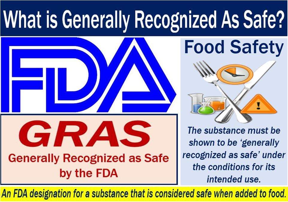GRAS or Generally Recognized as Safe - definition and illustration