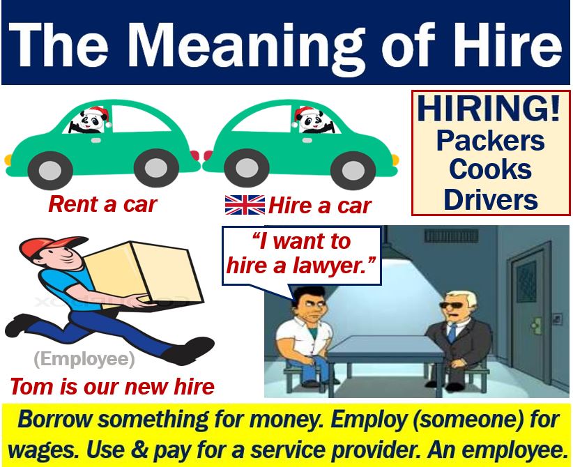 What Is The Meaning Of Car Hire In English