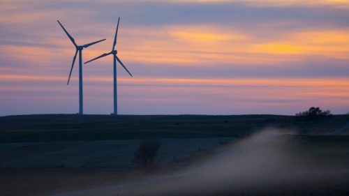 wind turbines at BP Titan 1 wind farm in South Dakota