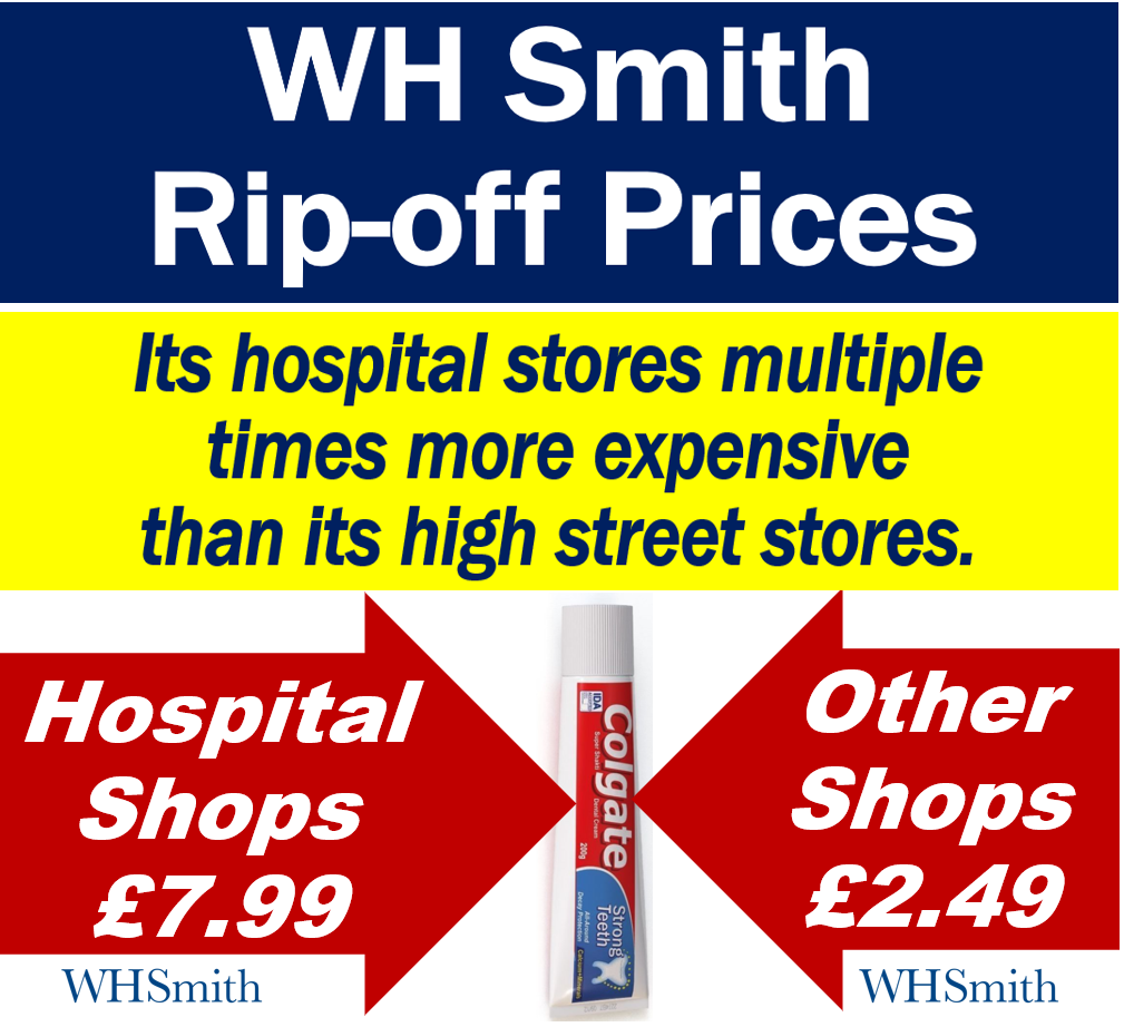 WH Smith rip off prices