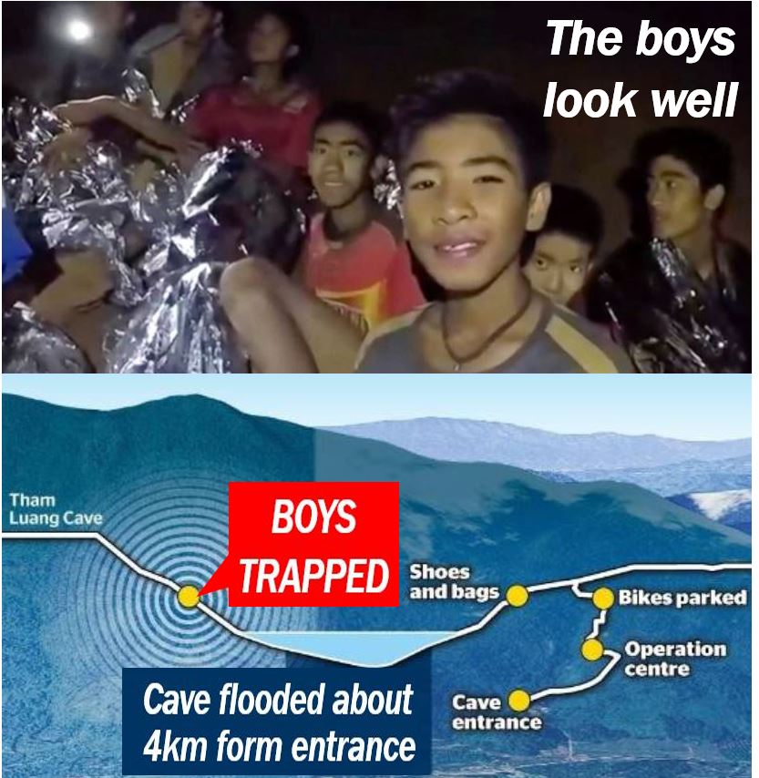 Elon Must trying to help boys trapped in cave