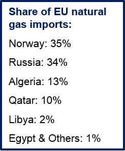 Russian natural gas supplies