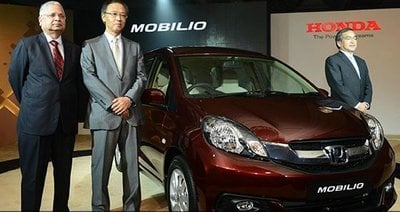 Honda Mobilio launch in India