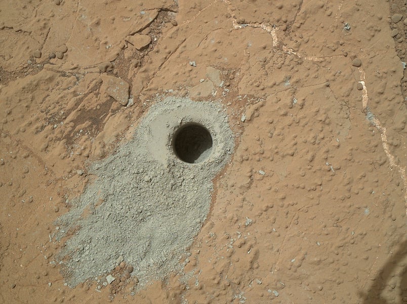 Mars rock target