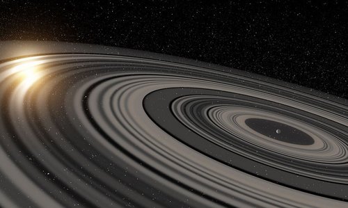 Extrasolar ring system