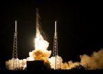 Falcon 9 rocket lift off