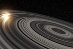 Massive extrasolar ring system