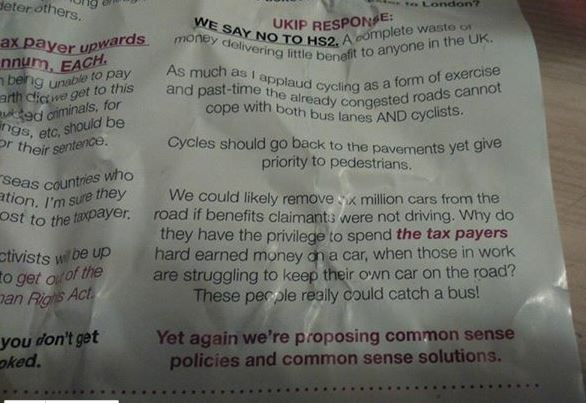 UKIP banning unemployed from driving