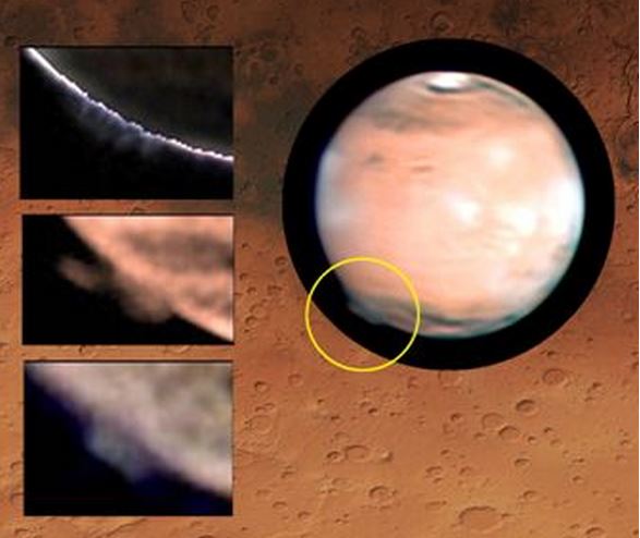 Massive plume over Mars