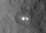 Ceres with two mysterious bright lights