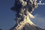 Colima volcano eruption