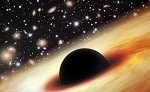 quasar with a supermassive black hole