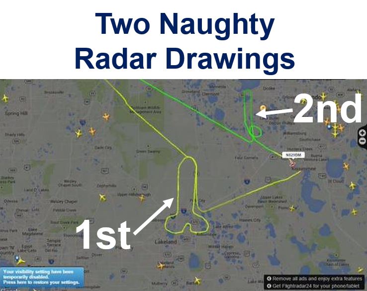 Naughty radar drawings