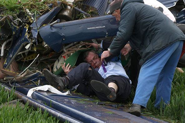 Nigel Farage plane crash 2010