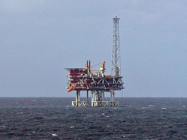 North Sea oil platform