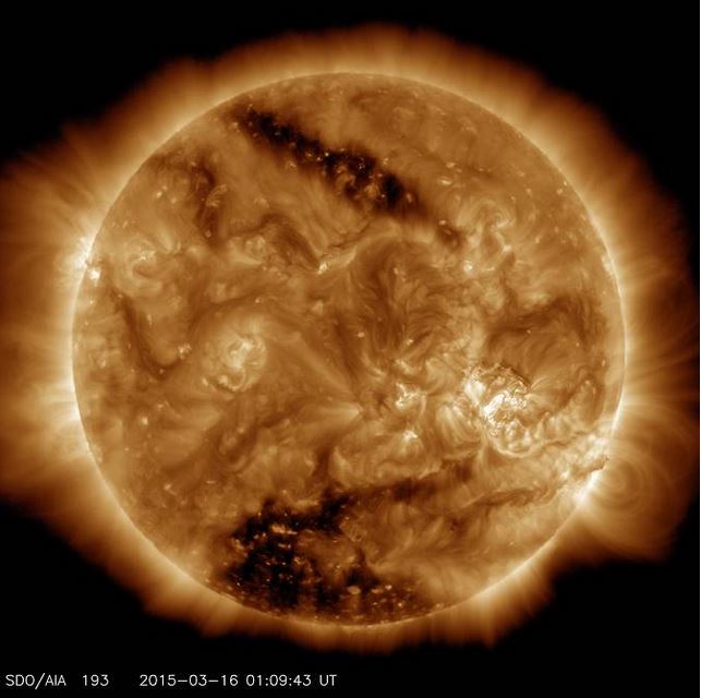 Two coronal holes