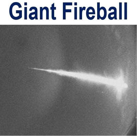 Giant Fireball filmed