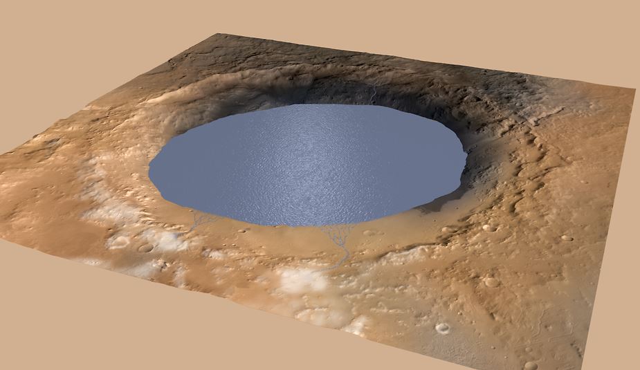 Mars lake