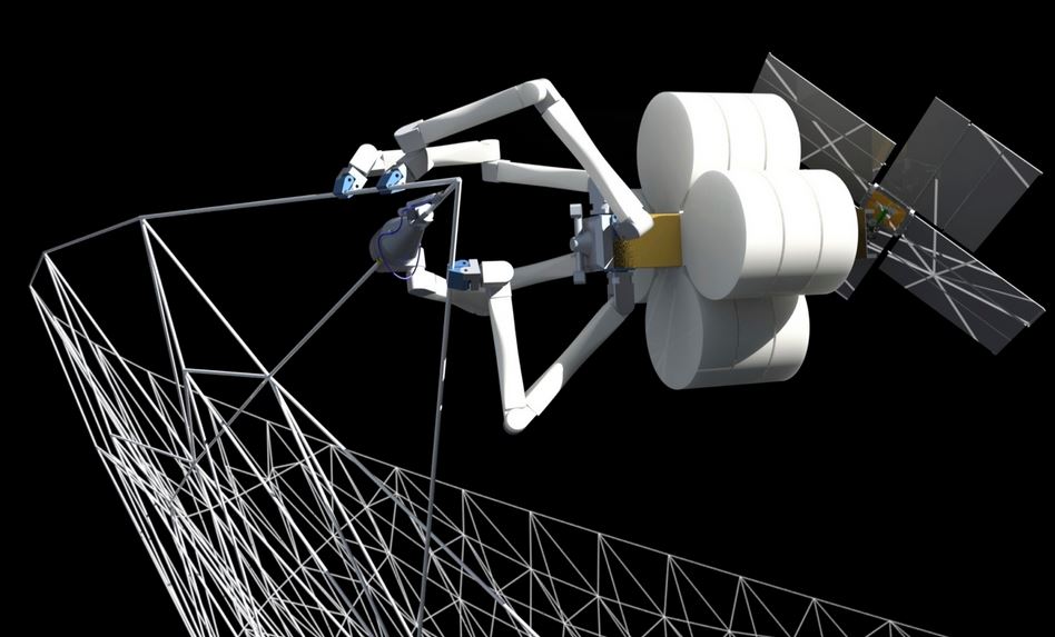 Robot spider building structures