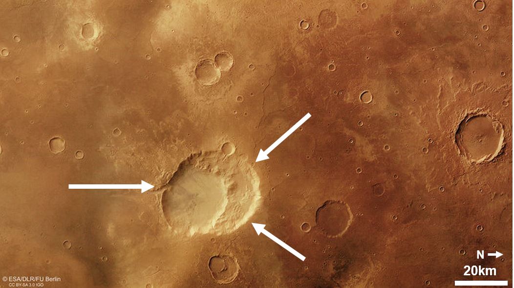 Ancient supervolcano on Mars