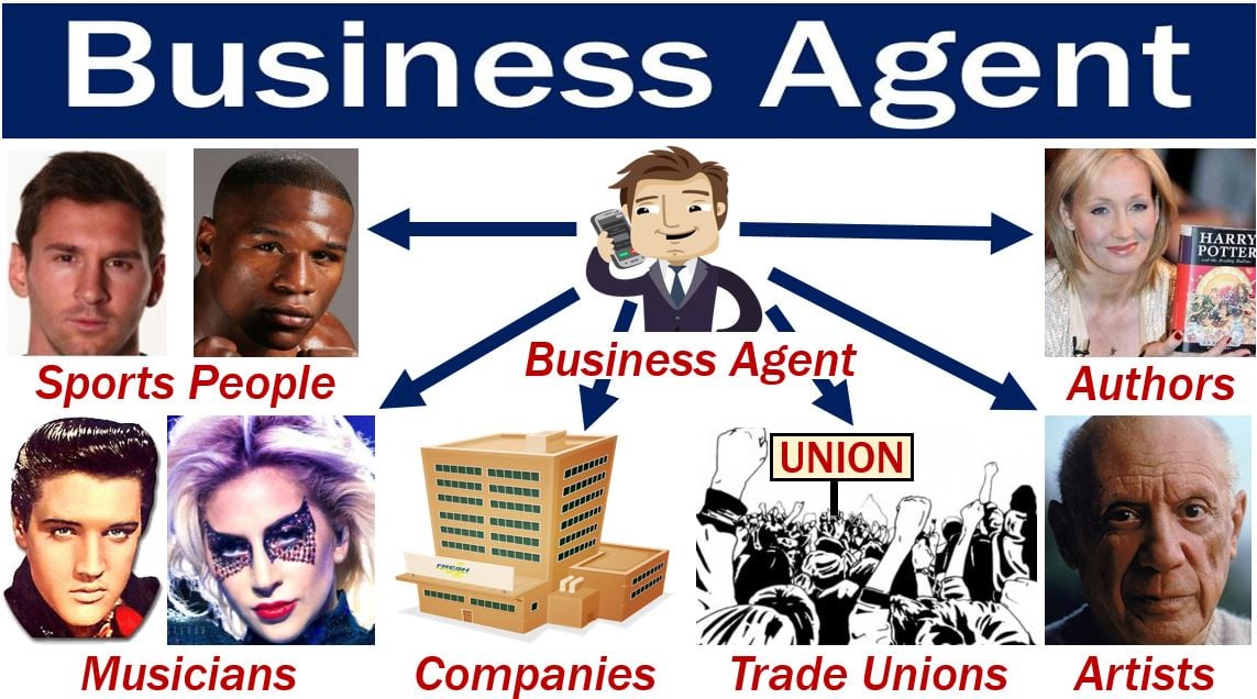 Business Agent - represents many different types of people and companies