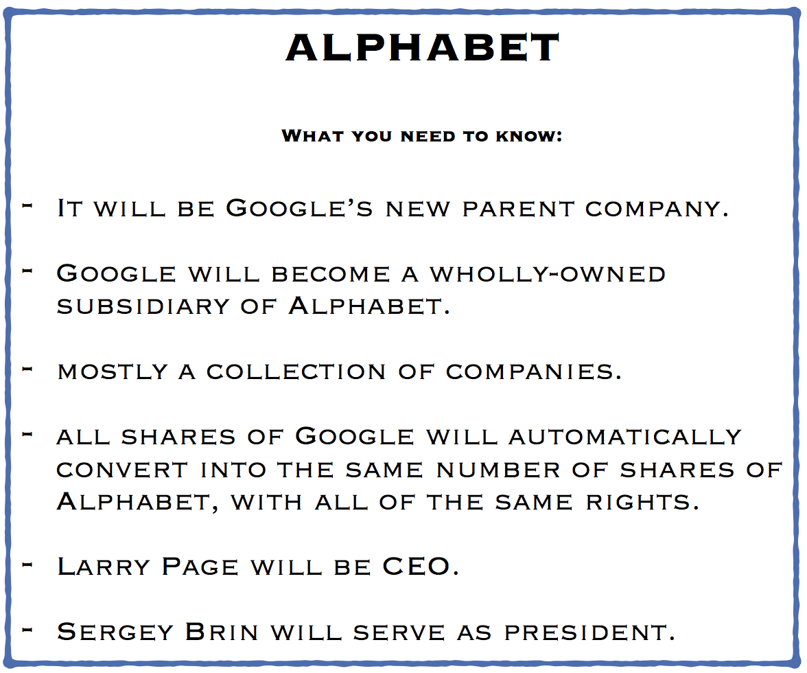 Alphabet google parent company