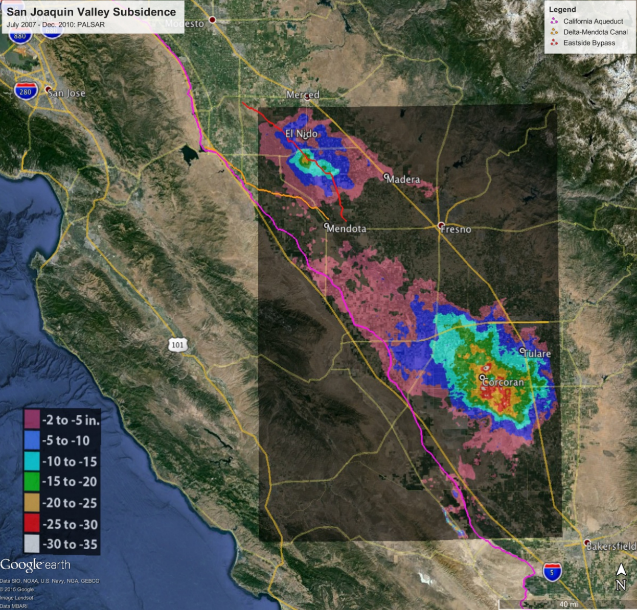 San Joaquin Valley sinking