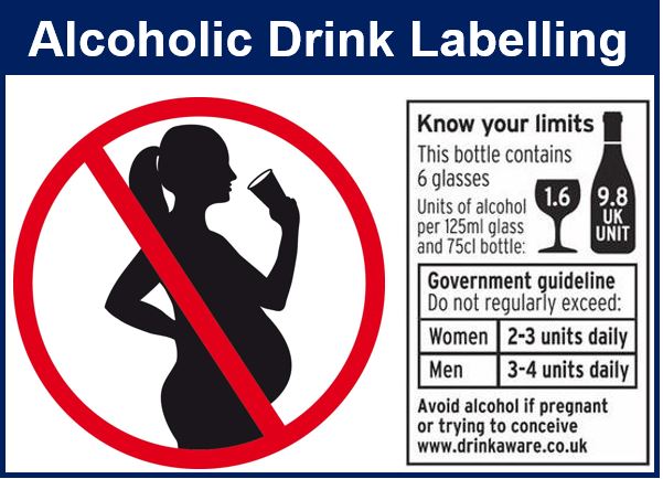 Alcoholic drink labelling