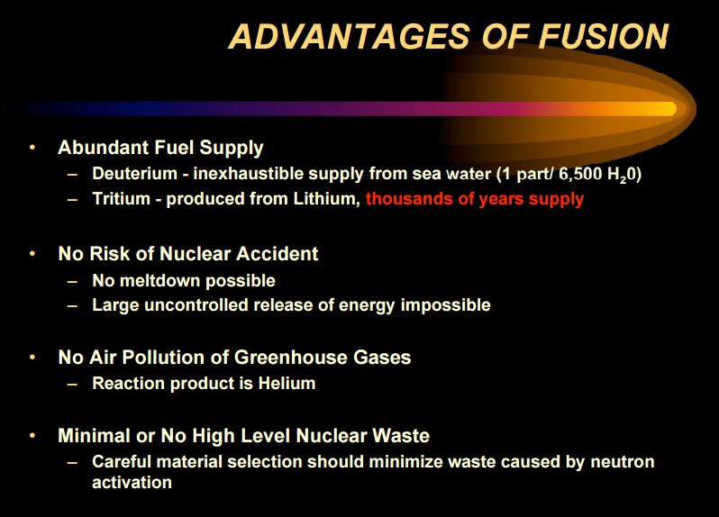 Advantages of Fusion