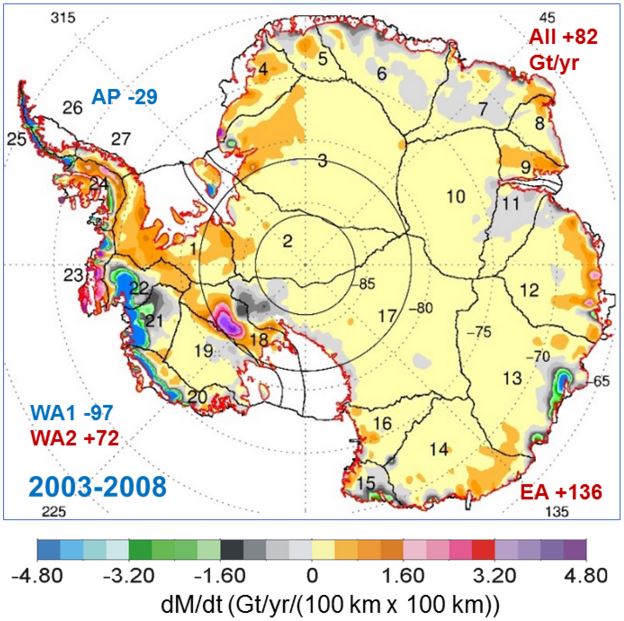 Antarctic Ice Mass Gain