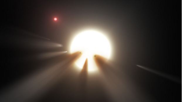 Destruction of comets and not Alien Megastructure