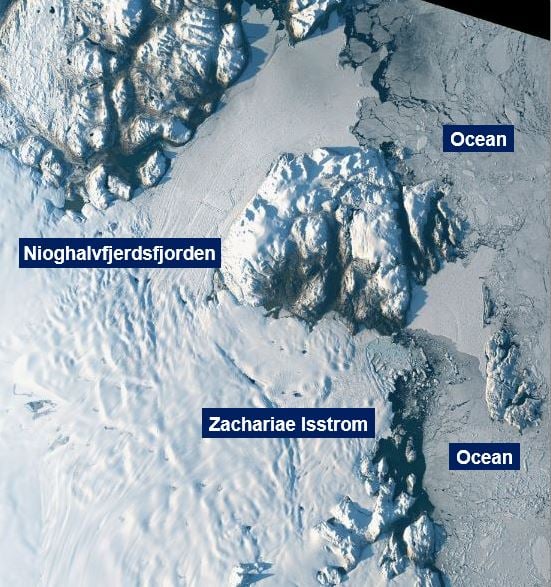 Giant Greenland glacier