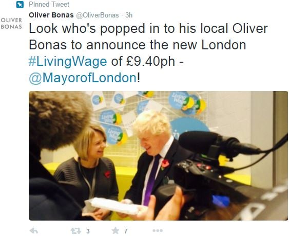 Oliver Bonas Boris Johnson