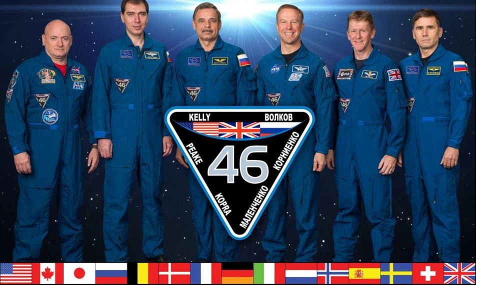 Crew aboard ISS
