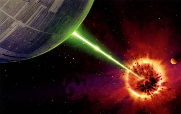 Death Star blasting a planet