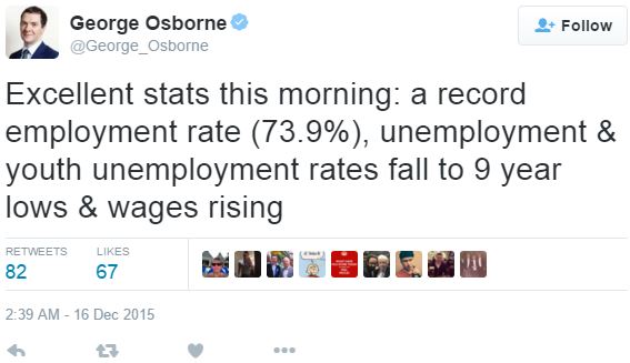 George Osborne Tweet