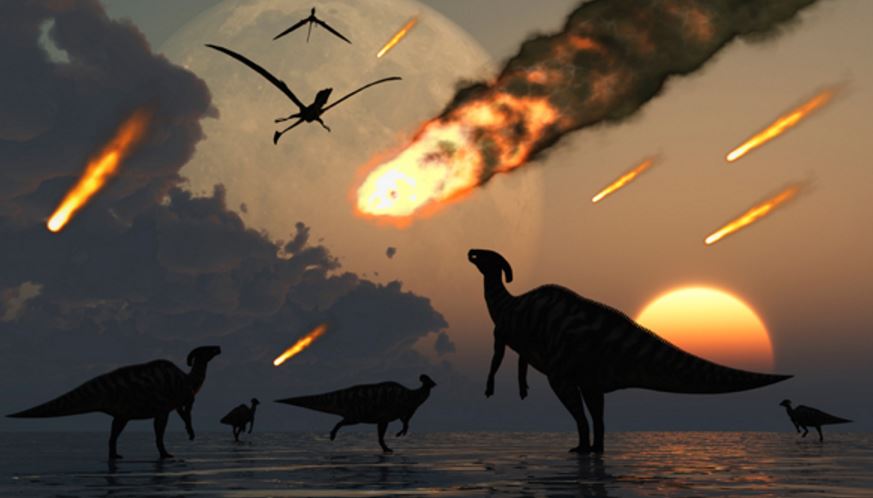 Giant meteor wipes out dinosaurs