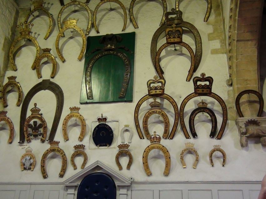 Oakham Castle horseshoe collection