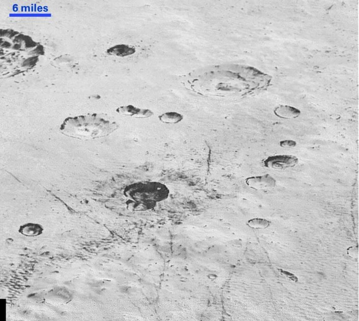 Pluto images craters