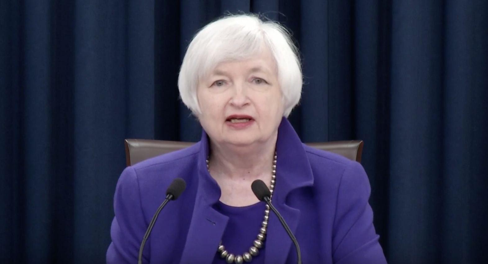 Janet Yellen Fed Chair Announcing Rate Hike